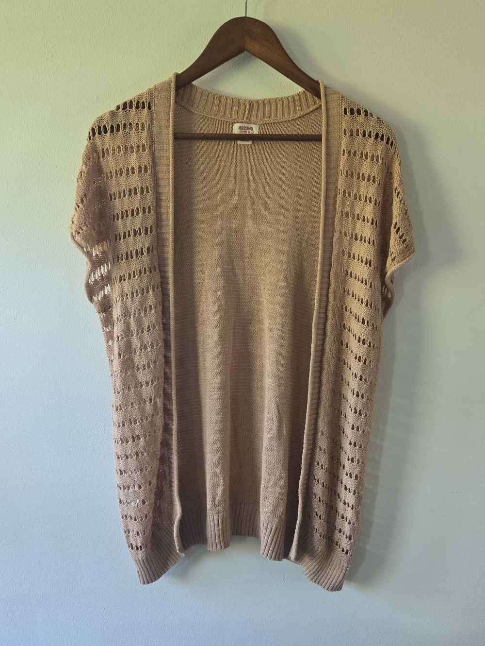 Mossimo Supply Co. Open Front Knit Cardigan Brown Medium